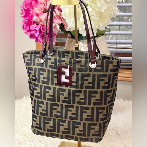 SOLD❌Authentic FENDI Zucca Mini Tote Bag - Picture 8 of 13